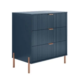 Festivo 3pc Modern Elegance 3 Drawer Nightstands And 3 Drawer Dresser Set Navy 16 Festivo 3pc Modern Elegance 3 Drawer Nightstands And 3 Drawer Dresser Set Navy -Baxton Studio Sale Shop GUEST 2a4a4a0a 0316 4cb1 99b3 78aa6cc9efce