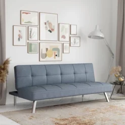 Colette Convertible Futon Sofa Bed Light Gray - Serta -Baxton Studio Sale Shop GUEST 2a9ee75c 8517 4376 827a a23143d9aa3b