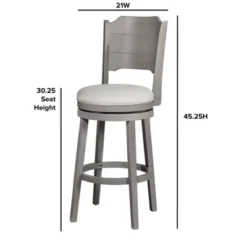 30.25" Clarion Swivel Barstool Distressed Gray - Hillsdale Furniture -Baxton Studio Sale Shop GUEST 2ab6b461 c424 4b76 a674 4e17206494b6