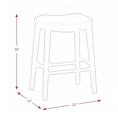 1pc Bowen Backless Barstool - Picket House Furnishings 10 1pc Bowen Backless Barstool - Picket House Furnishings - Image 10