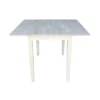 Dual Square Dining Table Unfinished - International Concepts