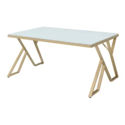 Jalama Glam Glass Top Gold Frame Dining Table - HOMES: Inside + Out 9 Jalama Glam Glass Top Gold Frame Dining Table - HOMES: Inside + Out -Baxton Studio Sale Shop GUEST 2b70f1f9 26da 4960 81e3 7d95a0b37b8a