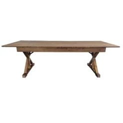 Merrick Lane 8' X 40" Rectangular Antique Rustic Solid Pine Foldable Dining Table With Crisscross Legs 16 Merrick Lane 8' X 40" Rectangular Antique Rustic Solid Pine Foldable Dining Table With Crisscross Legs -Baxton Studio Sale Shop GUEST 2ba0f90d a0f5 4dc6 bf14 eaed19288e5e