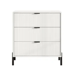Festivo 3pc Modern Elegance 3 Drawer Nightstands And 6 Drawer Dresser Set Off-White 14 Festivo 3pc Modern Elegance 3 Drawer Nightstands And 6 Drawer Dresser Set Off-White -Baxton Studio Sale Shop GUEST 2bc00dd9 d479 4dd6 af22 8543b8390b62