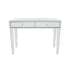 Glam Mirror And Wood Console Table Desk Silver - Olivia & May