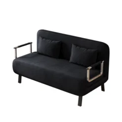 Convertible Sofa Bed Chair,Tri-Fold Sofa Sleeper,Adjustable Backrest & Pillow,Velvet Comfy Loveseat Sleeper,for Apartments,Study Room,Office -Baxton Studio Sale Shop GUEST 2c90ab74 0314 4798 b49a 084ca8110ddc