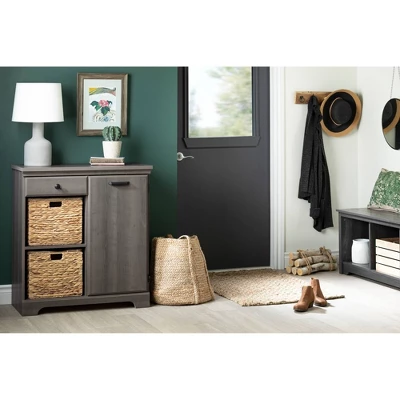 Versa 1 Door Storage Cabinet Gray Maple - South Shore 2 Versa 1 Door Storage Cabinet Gray Maple - South Shore - Image 2