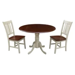 42" Dual Drop Leaf Dining Table With 2 San Remo Splat Back Chairs - International Concepts 9 42" Dual Drop Leaf Dining Table With 2 San Remo Splat Back Chairs - International Concepts -Baxton Studio Sale Shop GUEST 2d7ce8f9 195e 4fc9 b255 74d1cdc1533e