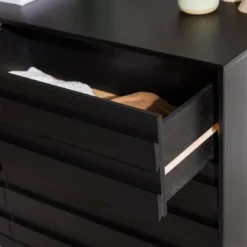 Ilya Solid Wood Modern Panel Front 6 Drawer Dresser - Saracina Home -Baxton Studio Sale Shop GUEST 2dc1e829 bc08 48d3 8058 ca72b93eb72b