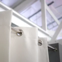 Room Dividers Now Tension Rod 8ft Tall X 10ft - 12ft 6in XXL - Stone White (With Curtains) -Baxton Studio Sale Shop GUEST 2dfcbe16 43b8 4a02 805f aa8c5fb9f030