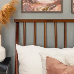 Boho Solid Wood Spindle Platform Bed - Saracina Home -Baxton Studio Sale Shop GUEST 2e030a6f 4f27 4e38 93bf c028f836cd37