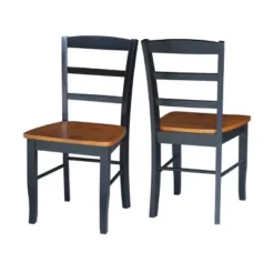 3pc 30" Clay Round Top Pedestal Table With 2 Chairs Dining Sets Black/Brown - International Concepts -Baxton Studio Sale Shop GUEST 2e0dc604 7212 4f7c 8c01 12087ea77adb