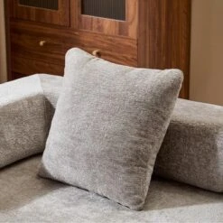 Flannel Floor Sofa Bed - Convertible Lounger With Back Support Pillows For Living & Bedroom -Baxton Studio Sale Shop GUEST 2e2413cf 5863 4591 a3ba fb37ce582519