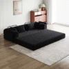 NicBex Modern Convertible Sleeper Sofa Futon Couch With Cylindrical Pillow,Comfortable Folding Sofa Couch For Living Room,Apartment