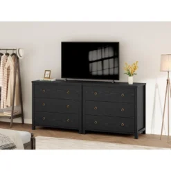 3 Dresser For Bedroom, 29" Tall Dresser, Modern Tall Drawer Dresser With Storage, Wooden Closet Dressers Chest Of Drawers, White -Baxton Studio Sale Shop GUEST 2e39d72a bfea 4a87 8b90 f1aa57c210f5 1