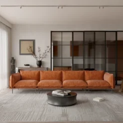 WJShome Sectional Couches For Living Room, Velvet 147" Modern 4 Seater Sofa, 8" High Metal Legs -Baxton Studio Sale Shop GUEST 2e9183e0 e0f2 4ad5 b5ab a1d26113f275