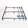 Queen 7" Compack Adjustable Metal Bed Frame Black - Zinus