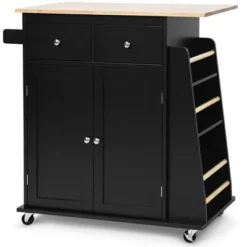 Costway Rolling Kitchen Island Utility Trolley Cabinet Storage Spice Towel Rack 20 Costway Rolling Kitchen Island Utility Trolley Cabinet Storage Spice Towel Rack -Baxton Studio Sale Shop GUEST 2f15c5b3 a65c 4e44 b676 d9f1db23ddb3