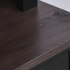 HOMCOM 67" Freestanding Buffet With Hutch, Kitchen Pantry Storage Cabinet With Sliding Doors, Drawers And Open Shelves, Adjustable Shelving, Black -Baxton Studio Sale Shop GUEST 2f231c05 58d5 421e 8810 4ef1662b5ffe