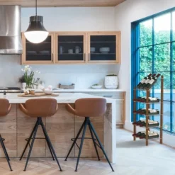 Life Story MyWinebar 15 Bottle Wine Holder Wood Frame Floor Storage Rack Display Stand With Tilted Top Shelf And 4 Flat Display Shelves 6 Life Story MyWinebar 15 Bottle Wine Holder Wood Frame Floor Storage Rack Display Stand With Tilted Top Shelf And 4 Flat Display Shelves -Baxton Studio Sale Shop GUEST 2f7d6b66 a92c 48eb a911 ff1fa12ff760