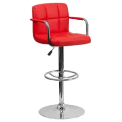 Flash Furniture Contemporary Quilted Vinyl Adjustable Height Barstool With Arms And Chrome Base 30 Flash Furniture Contemporary Quilted Vinyl Adjustable Height Barstool With Arms And Chrome Base -Baxton Studio Sale Shop GUEST 2f9e296c 12ac 4e0f 80dc f11267f15cbc
