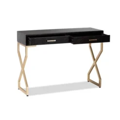 Carville Faux Leather Finished 2 Drawer Console Table Brown - Baxton Studio 17 Carville Faux Leather Finished 2 Drawer Console Table Brown - Baxton Studio -Baxton Studio Sale Shop GUEST 2fe9997f dae1 4347 b082 311366672f4b