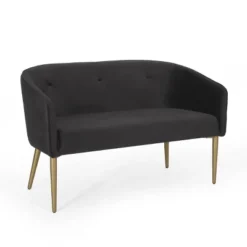 Brayer Modern Glam Tufted Velvet Loveseat - Christopher Knight Home -Baxton Studio Sale Shop GUEST 2ff5c75e 2d40 4e44 a3af a5d3199a6433