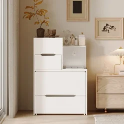 Famapy Space Saving Makeup Vanity W/Light USB Wireless Charging Dressing Vanity Table -Baxton Studio Sale Shop GUEST 302e058c 446a 4472 bdf6 641f250dd60d