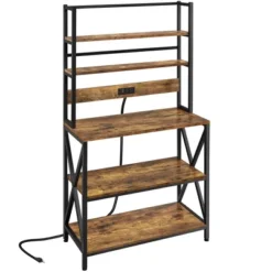 Yaheetech 5-Tier Kitchen Baker’s Racks With Power Outlets, Coffee Bar Station With Hutch -Baxton Studio Sale Shop GUEST 30cd2227 8729 494c 8099 bde6e227e1e8