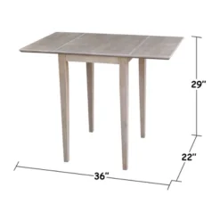 Jemma Small Dual Drop Leaf Dining Set And 2 Chairs Taupe - International Concepts -Baxton Studio Sale Shop GUEST 30fef4bf 1658 4d49 a29f 1d678e56a0fe