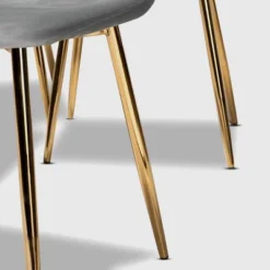 Set Of 4 Elyse Velvet Upholstered Metal Dining Chairs - Baxton Studio -Baxton Studio Sale Shop GUEST 30ffe665 eb5c 4674 bf7c 04566cde8bec