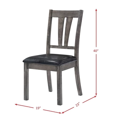 5pc Grayson Extendable Dining Table With Padded Seats Gray Oak - Picket House Furnishings 11 5pc Grayson Extendable Dining Table With Padded Seats Gray Oak - Picket House Furnishings - Image 11