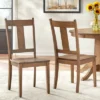 Set Of 2 Athens Dining Chairs Walnut - Lifestorey