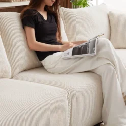 106"W Modular Combination Style Sofa, Modern Minimalist Corduroy Sofa With 2 Comfort Pillows And USB & C Charging Ports 4S - ModernLuxe 24 106"W Modular Combination Style Sofa, Modern Minimalist Corduroy Sofa With 2 Comfort Pillows And USB & C Charging Ports 4S - ModernLuxe -Baxton Studio Sale Shop GUEST 31979894 c3a2 437c 9e6b 5bb4788220b2