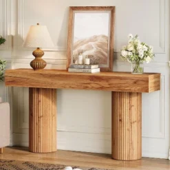 Tribesigns Farmhouse Console Table, 63-Inch Long Wooden Entryway Table Behind The Couch 13 Tribesigns Farmhouse Console Table, 63-Inch Long Wooden Entryway Table Behind The Couch -Baxton Studio Sale Shop GUEST 31c81974 6d12 4fd4 b4b3 ca28179ce907