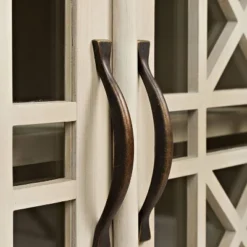 32" Acacia Wood Accent Cabinet Console White - Benzara -Baxton Studio Sale Shop GUEST 31e58c0f 15dd 4666 a8ab 0d509797ae4b