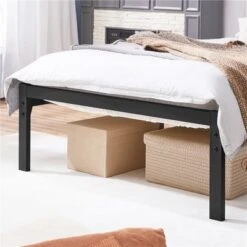 Yaheetech Metal Slatted Bed Frame With Wooden Headboard Mattress Foundation -Baxton Studio Sale Shop GUEST 3251f44a 2e16 4e8a 8457 15ca2ae734cf