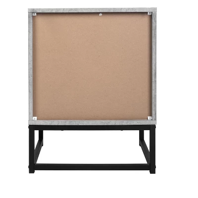 Adams 2 Drawers Cement Nightstand With Storage - The Pop Maison 8 Adams 2 Drawers Cement Nightstand With Storage - The Pop Maison - Image 8