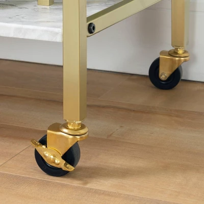 Maliza Bar Cart With Wine Bottle Storage And Wine Glass Rack - South Shore 5 Maliza Bar Cart With Wine Bottle Storage And Wine Glass Rack - South Shore - Image 5