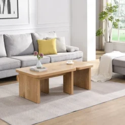 Nesting L Shape Coffee Table Set,Modular 2-Piece Detachable Tables For Living Room Garden,47.4'' & 35.4''-Baofuwish 16 Nesting L Shape Coffee Table Set,Modular 2-Piece Detachable Tables For Living Room Garden,47.4'' & 35.4''-Baofuwish -Baxton Studio Sale Shop GUEST 330cae78 cc3a 4bc3 a8a0 77320971e25d