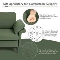 Costway L-shaped Modern Modular Sectional Sofa W/ Reversible Chaise & 2 USB Ports -Baxton Studio Sale Shop GUEST 337960c3 bf7a 4881 838c 95544c64a96e