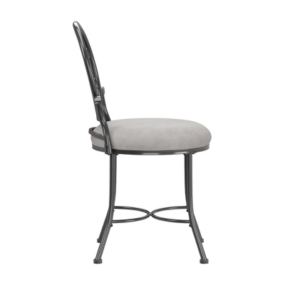 19" O'Malley Metal Vanity Stool - Hillsdale Furniture 3 19" O'Malley Metal Vanity Stool - Hillsdale Furniture - Image 3
