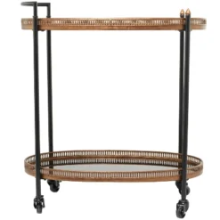 Modern Traditional Metal And Glass Bar Cart Brass - Olivia & May -Baxton Studio Sale Shop GUEST 346ebb1b cacf 4490 bd8e 77743bc7a47e