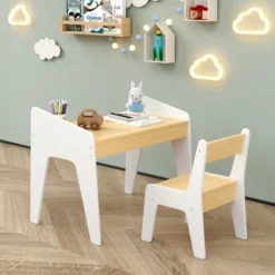 TopComfy Seating Sets Kids Table Set With Chair Modern Design For Kids Room, White, 22.44"*11.81"*22.64" 7 TopComfy Seating Sets Kids Table Set With Chair Modern Design For Kids Room, White, 22.44"*11.81"*22.64" -Baxton Studio Sale Shop GUEST 349a33bb 8472 44a9 b7d1 45ee5049282a
