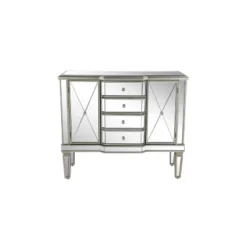 Glam Mirrored Rectangular Storage Cabinet Silver - Olivia & May -Baxton Studio Sale Shop GUEST 35009014 7b7d 4a5b 9914 4f76598c1f48