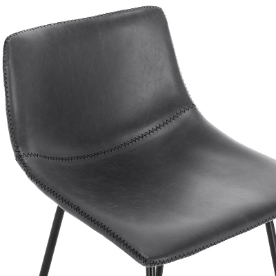 Set Of 3 24" Phillip Counter Height Barstools - Poly & Bark 5 Set Of 3 24" Phillip Counter Height Barstools - Poly & Bark - Image 5