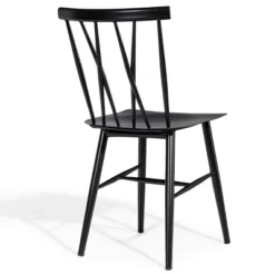 Tangkula 2 PCS Steel Chairs Dining Side Chairs Armless With High Cross Back Black 9 Tangkula 2 PCS Steel Chairs Dining Side Chairs Armless With High Cross Back Black -Baxton Studio Sale Shop GUEST 352b304e 158b 4dc9 b2e1 725066ef1aed