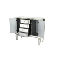 Glam Mirrored Rectangular Storage Cabinet Silver - Olivia & May -Baxton Studio Sale Shop GUEST 354b7be4 8ddc 41b1 b7b4 ce1246d3a920