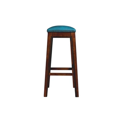 1pc Bowen Backless Barstool - Picket House Furnishings 2 1pc Bowen Backless Barstool - Picket House Furnishings - Image 2