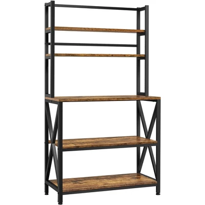 Yaheetech 5-Tier Kitchen Baker's Rack Utility Storage Shelf With 5 Shelves & Adjustable Feet 6 Yaheetech 5-Tier Kitchen Baker's Rack Utility Storage Shelf With 5 Shelves & Adjustable Feet - Image 6